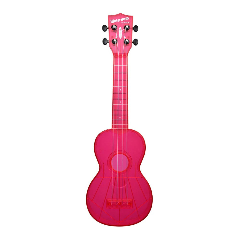 Kala Waterman Soprano Ukulele - Fluorescent/Gloss Pink