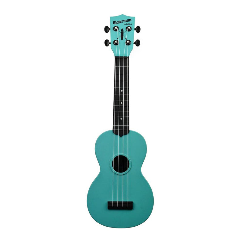 Kala Waterman Soprano Ukulele - Glow In The Dark Matte Aqua Blue