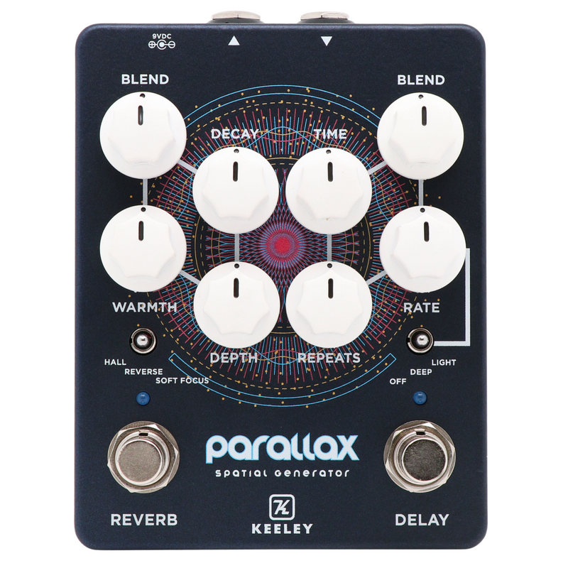 Keeley Parallax Spatial Generator Reverb and Delay Effect Pedal