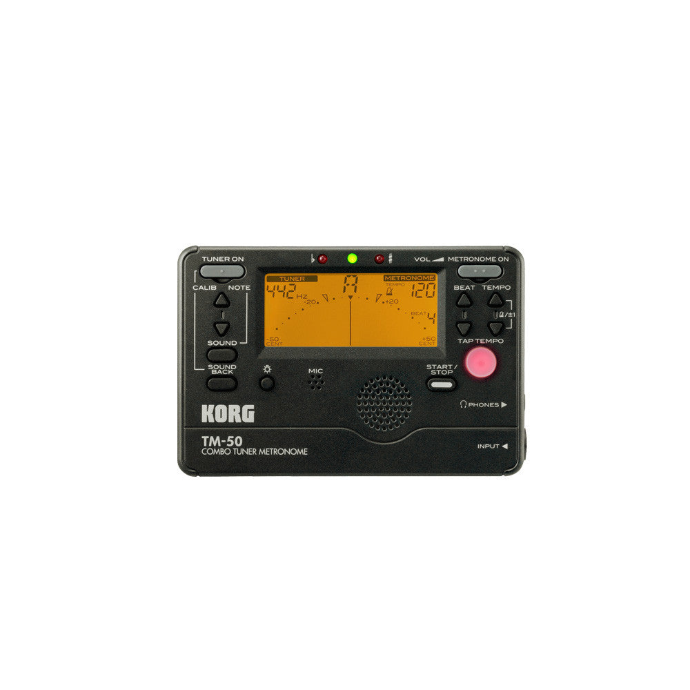 Korg TM50 Combo Digital Tuner/Metronome - Black