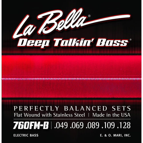 La Bella .049-.128 Deep Talkin' Bass Extra Long - Stainless Steel Flat Wound Low