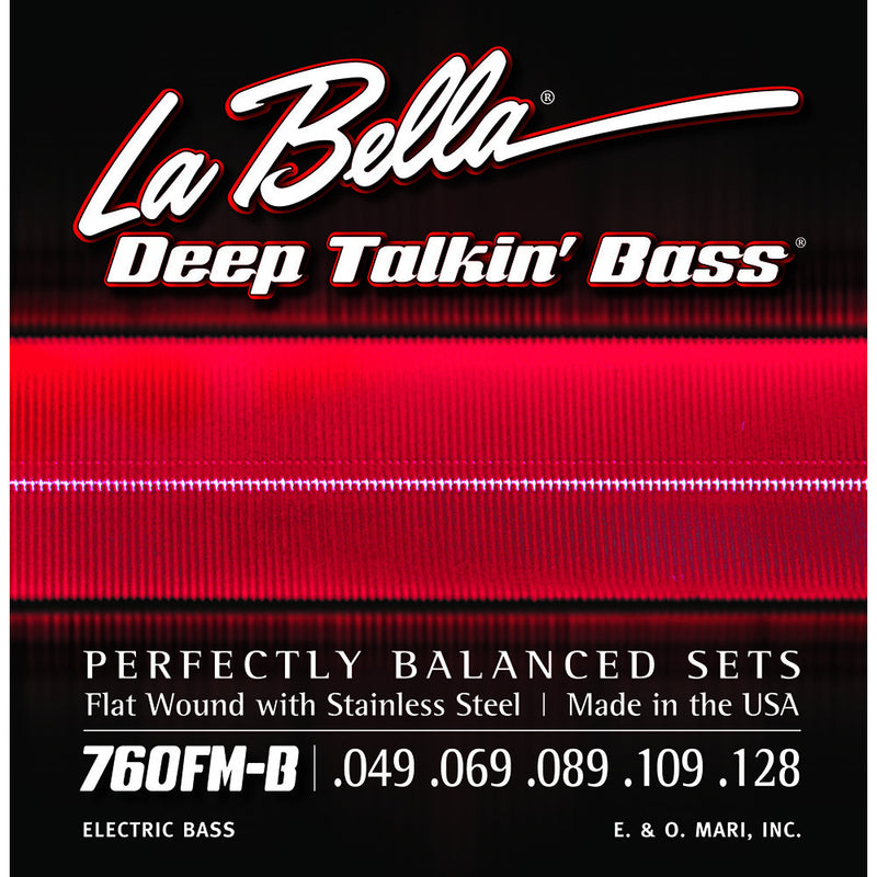 La Bella .049-.128 Deep Talkin' Bass Extra Long - Stainless Steel Flat Wound Low