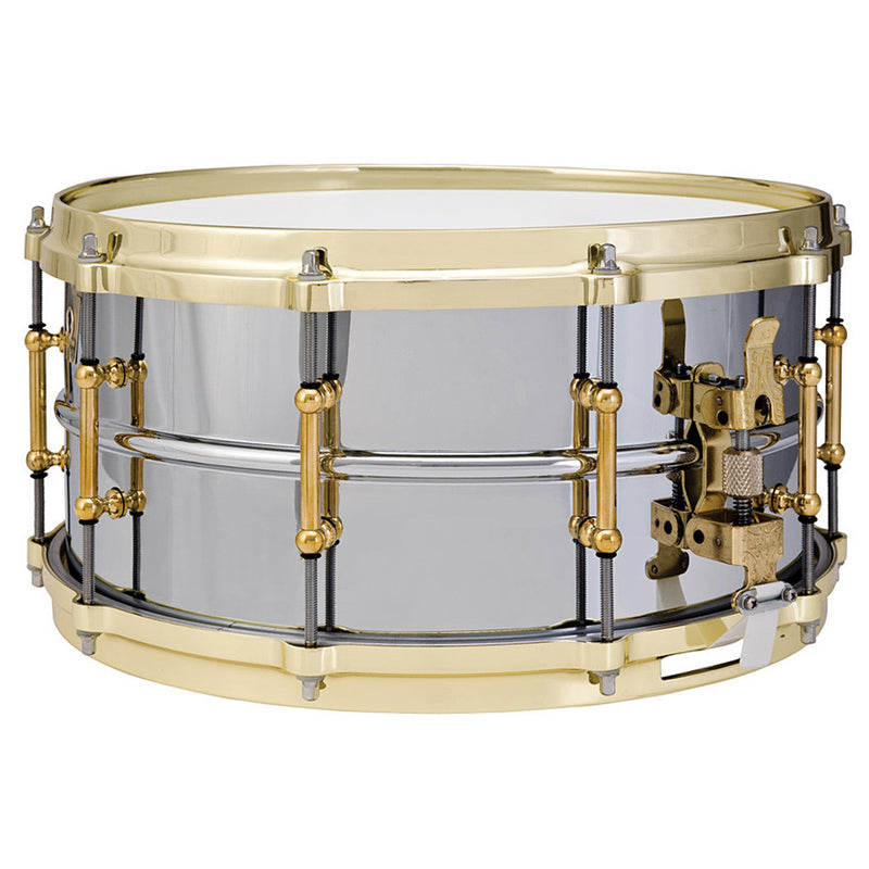 Ludwig 5x14" Chrome-Plated Brass Shell Snare With Polished Brass Hardware