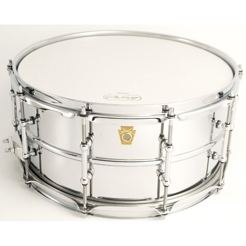 Ludwig 6.5x14" Chrome Plated Brass Shell Snare - Smooth Shell - Tube Lugs