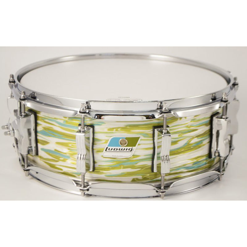 Ludwig 5x14" Classic Maple Custom Snare - 10-Lug - Blue Olive Oyster