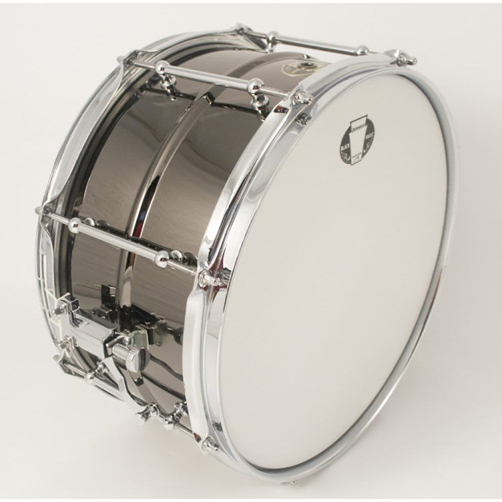 Ludwig 8x14" Black Magic Snare With Chrome 2.3mm Hoops & Tube Lugs