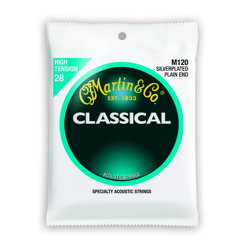 Martin Nylon Classical Acoustic Guitar Strings, .028-.043 High Tension