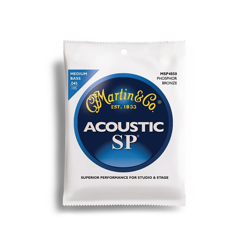 Martin Acoustic SP Bass Strings, .45-.105 Medium, 92/8 Bronze