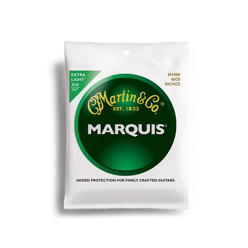 Martin Marquis Acoustic Guitar Strings, .10-.47 Extra Light, 80/20 Bronze