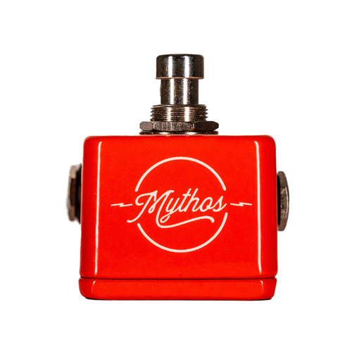 Mythos Argonaut Octave Effect Pedal, Red With Cream Ink, Russo Mythos Argonaut Octave Effect Pedal, Red With Cream Ink, Russo