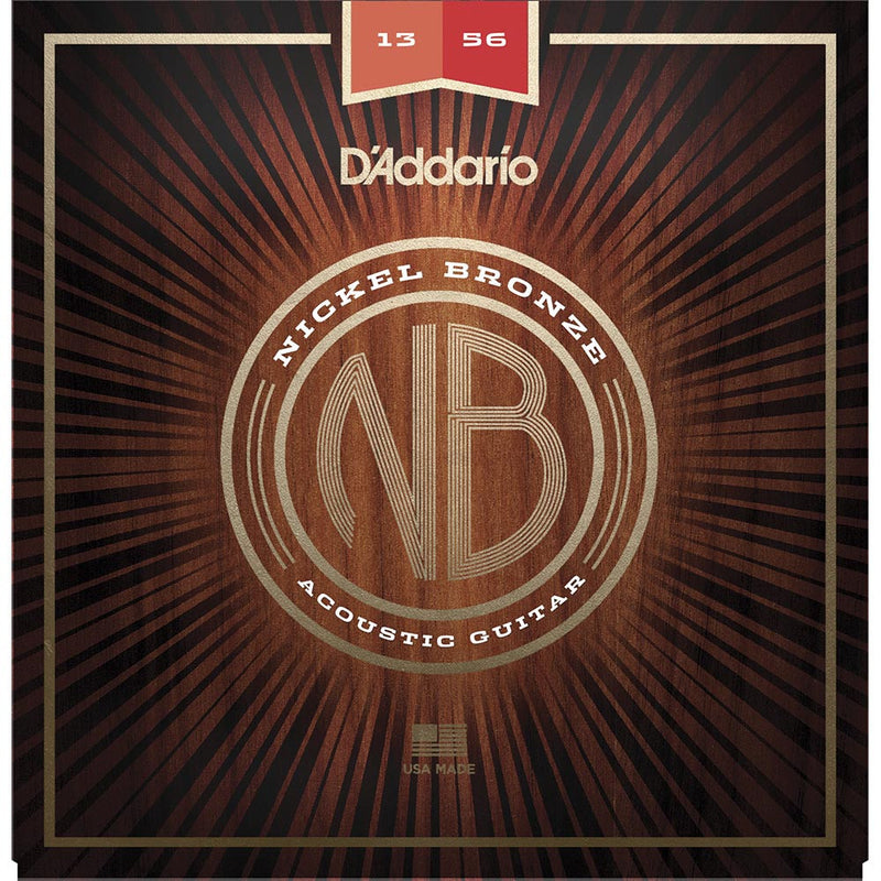 D'Addario 13-56 Nickel Bronze Acoustic Set - Medium