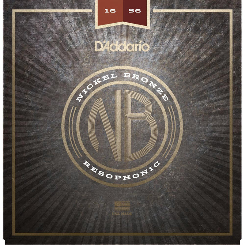 D'Addario 16-56 Nickel Bronze Acoustic Set - Resophonic