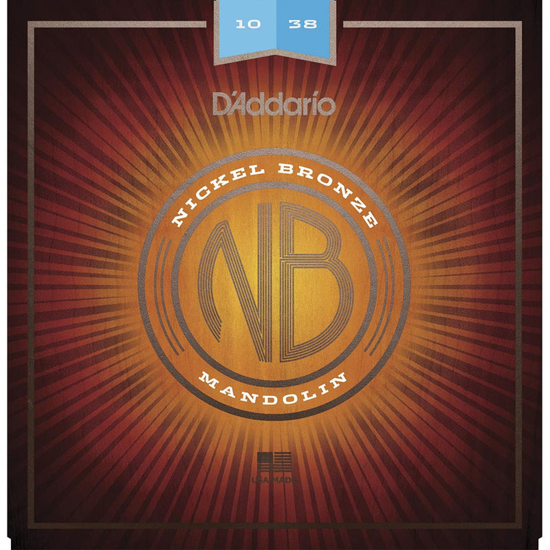 D'Addario - 10-38 Light Nickel Bronze Mandolin Strings