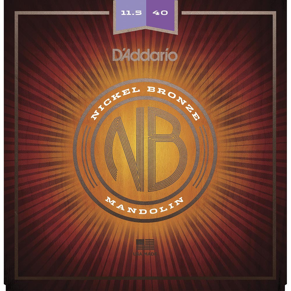D'Addario - 11.5-40 Custom Medium Nickel Bronze Mandolin Strings
