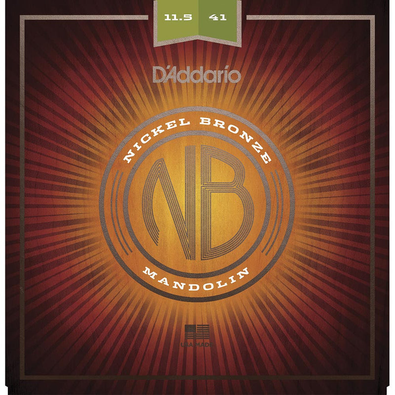 D'Addario - 11.5-41 Medium-Heavy Nickel Bronze Mandolin Strings