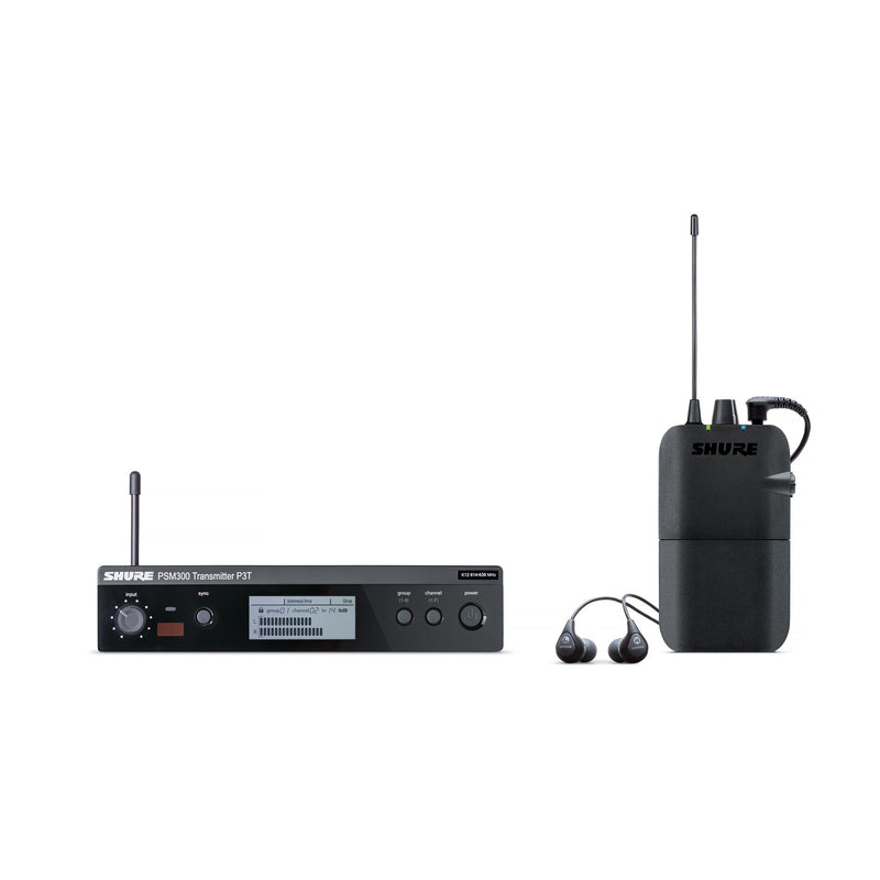Shure PSM300 Wireless System With SE112-GR Earphones