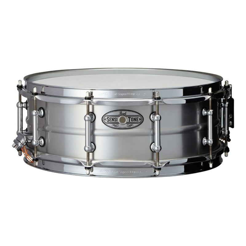 Pearl 5x14" Sensitone Snare - Beaded Seamless Aluminum - Clear Lacquer
