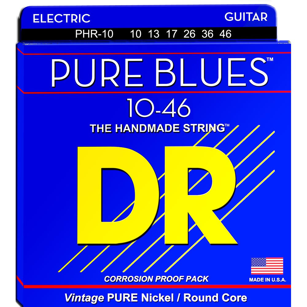DR Pure Blues Nickel Electric Guitar 10-46