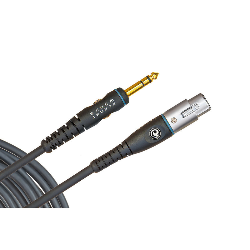 D'Addario 10' XLR Female To 1/4 Inch Custom Series Microphone Cable