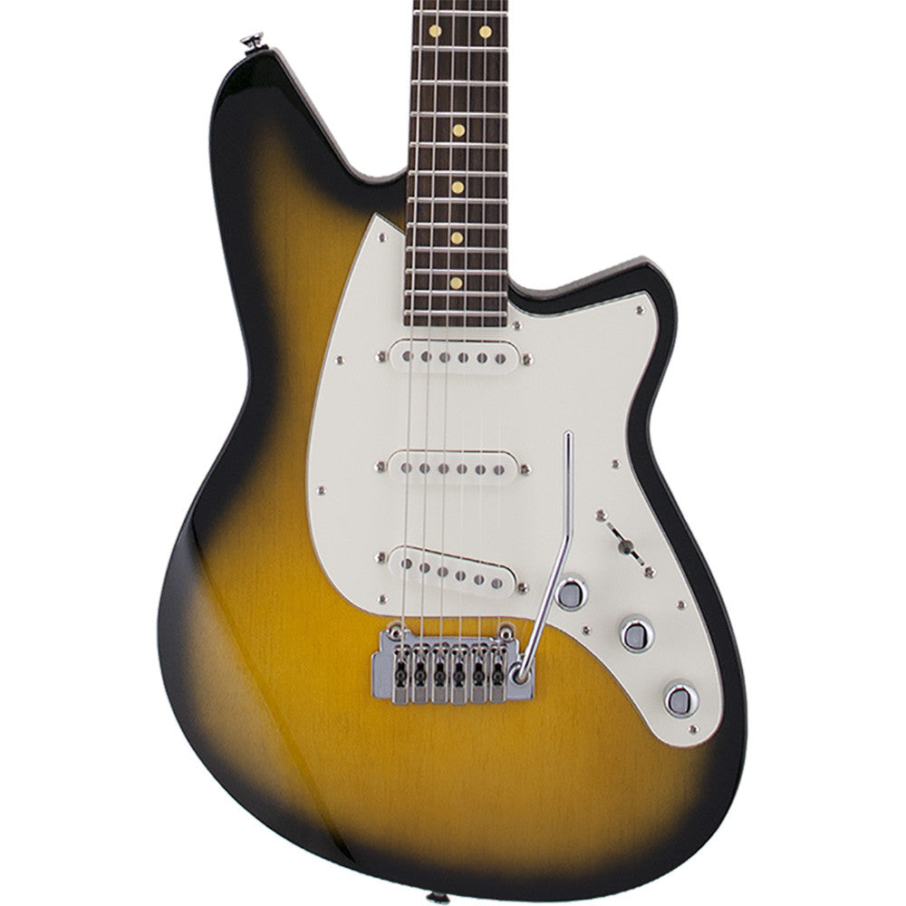 Reverend Six Gun Electric Guitar With Wilkinson Tremolo - Tobacco Burst