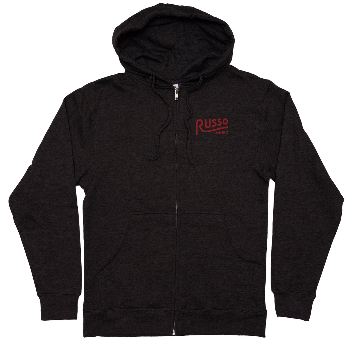 Russo Music Philly Spring Garden Logo Hoodie, Charcoal Heather