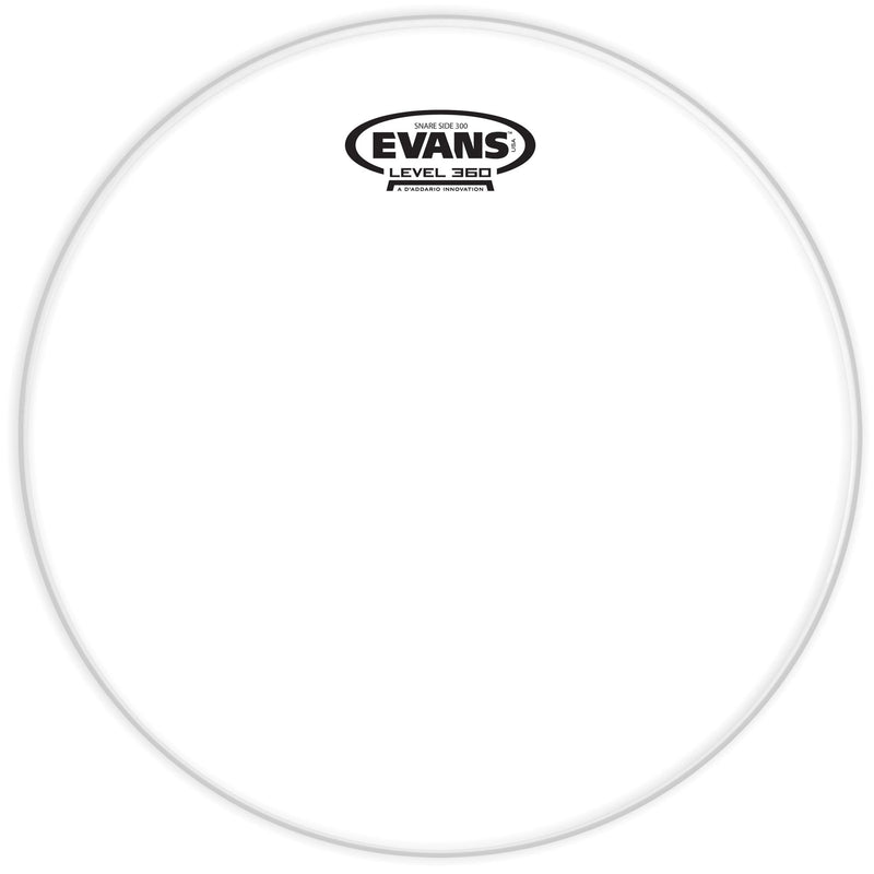 Evans 14" Clear 300 Snare Side