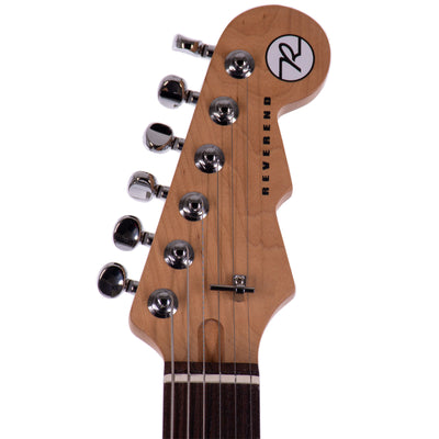 Reverend Six Gun HPP Electric Guitar With Wilkinson Tremolo, Rosewood, Chronic Blue