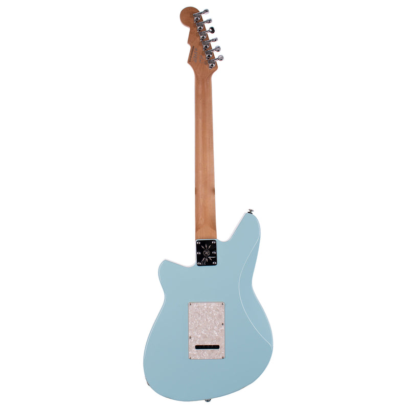 Reverend Six Gun HPP Electric Guitar With Wilkinson Tremolo, Rosewood, Chronic Blue
