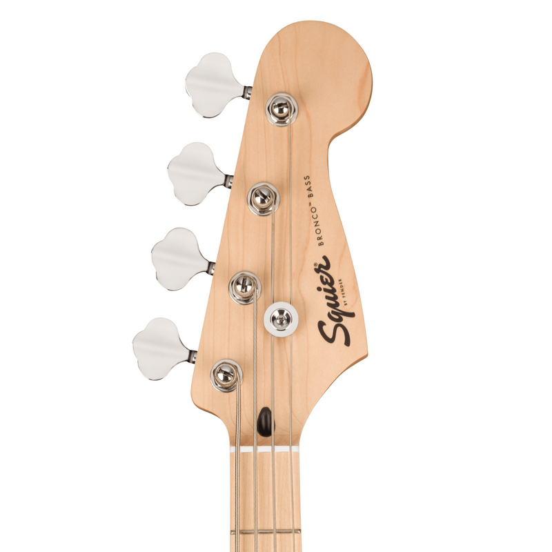 Squier Sonic Bronco Bass, Maple Fingerboard, White Pickguard, Arctic White Bass Guitar