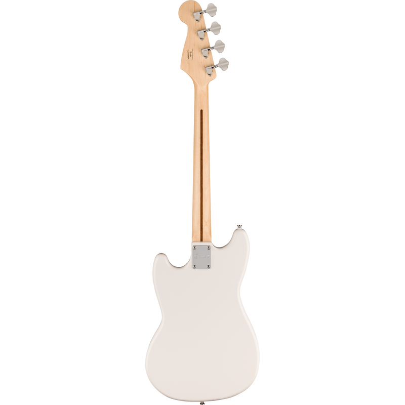 Squier Sonic Bronco Bass, Maple Fingerboard, White Pickguard, Arctic White Bass Guitar