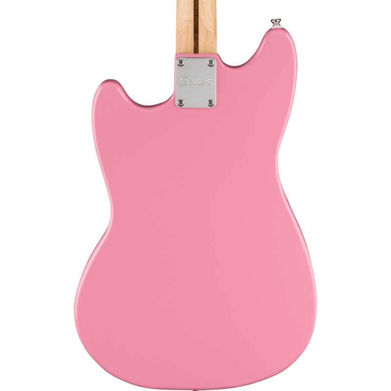 Squier Sonic Mustang HH, Maple Fingerboard, White Pickguard, Flash Pink Electric Guitar