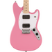 Squier Sonic Mustang HH, Maple Fingerboard, White Pickguard, Flash Pink Electric Guitar
