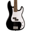 Squier Sonic Precision Bass, Laurel Fingerboard, White Pickguard, Black Bass Guitar