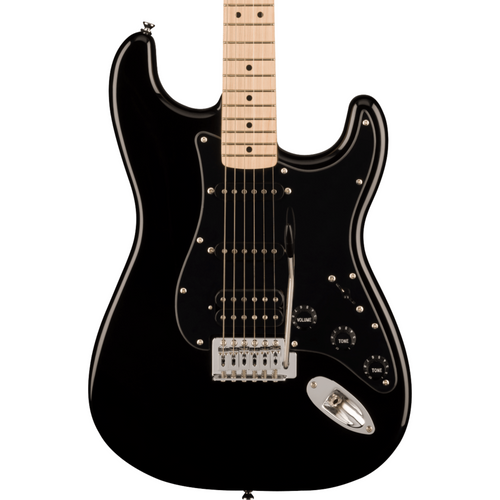 Squier Sonic Stratocaster HSS Maple Fingerboard Black Pickguard Bla