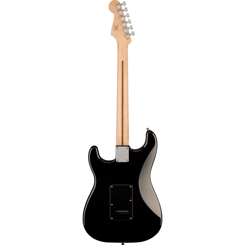 Squier Sonic Stratocaster HSS, Maple Fingerboard, Black Pickguard, Black Electric Guitar