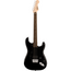 Squier Sonic Stratocaster HT H, Laurel Fingerboard, Black Pickguard, Black Electric Guitar