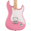 Squier Sonic Stratocaster HT H, Maple Fingerboard, White Pickguard, Flash Pink Electric Guitar