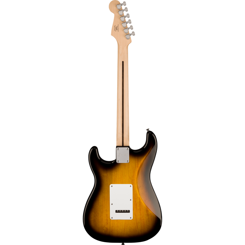 Squier Sonic Stratocaster, Maple Fingerboard, White Pickguard, 2-Color Sunburst Electric Guitar