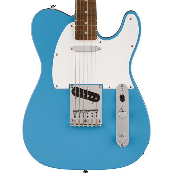 Blue and white electric outlet guitar