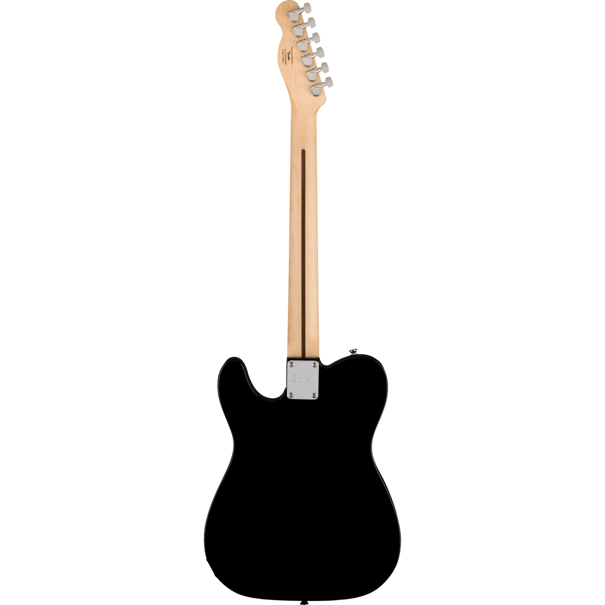 Squier Sonic Telecaster, Maple Fingerboard, White Pickguard, Black Electric Guitar