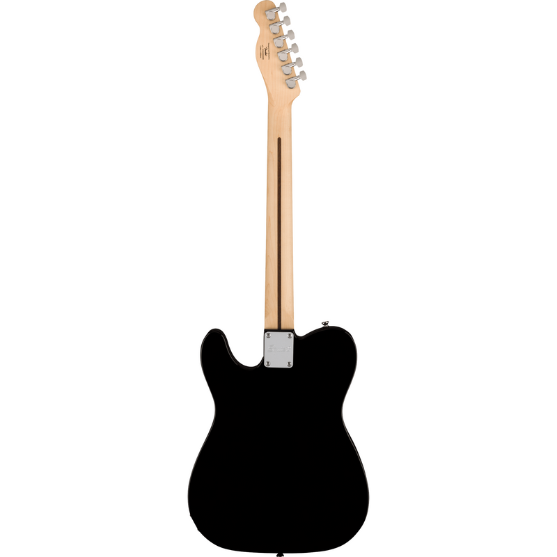 Squier Sonic Telecaster, Maple Fingerboard, White Pickguard, Black Electric Guitar