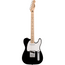 Squier Sonic Telecaster, Maple Fingerboard, White Pickguard, Black Electric Guitar