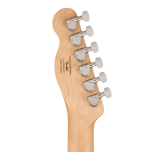 Squier Sonic Telecaster, Maple Fingerboard, White Pickguard, Black Electric Guitar