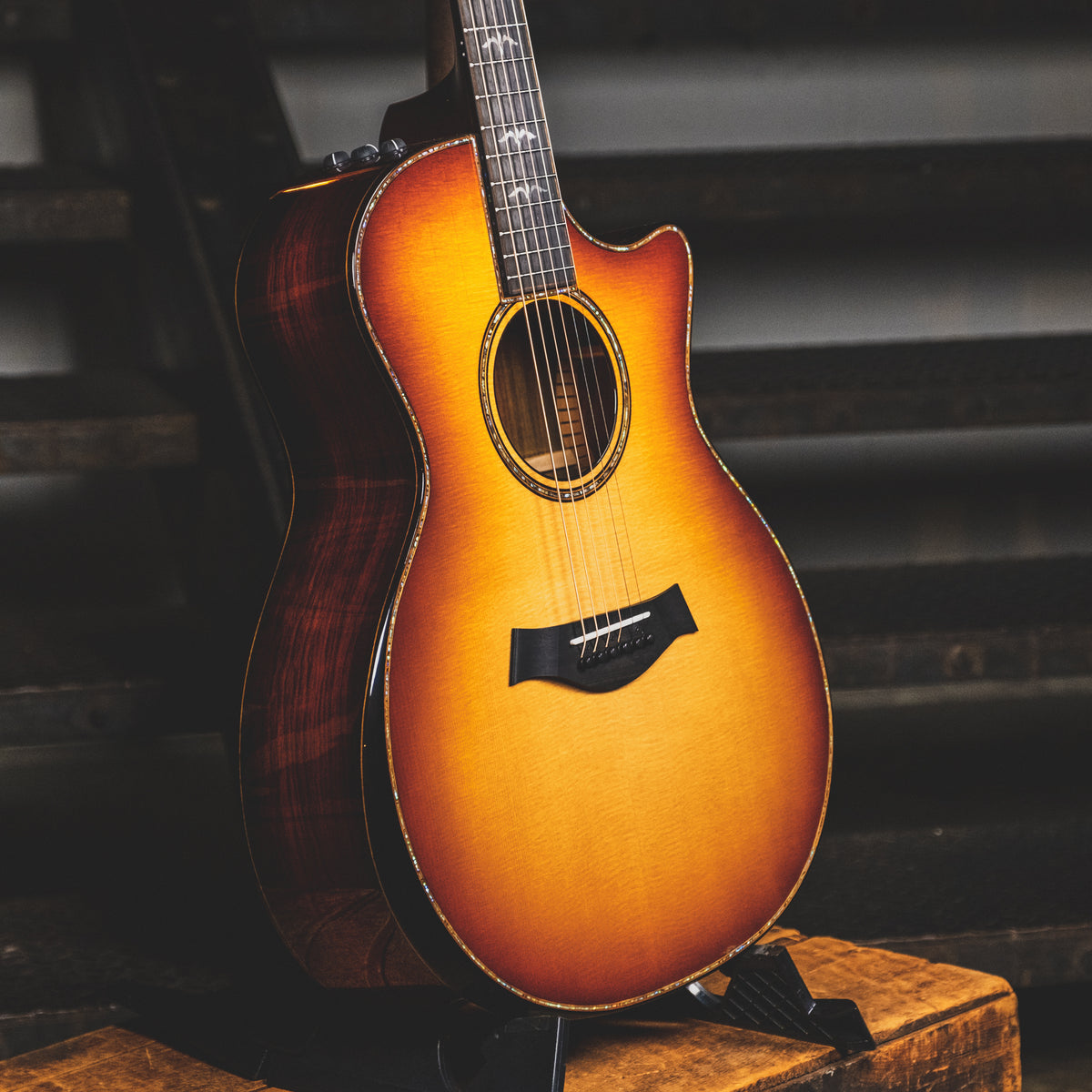 Taylor 2017 914ce LTD Shaded Edgeburst, Cocobolo Back And Sides With OHSC - Used