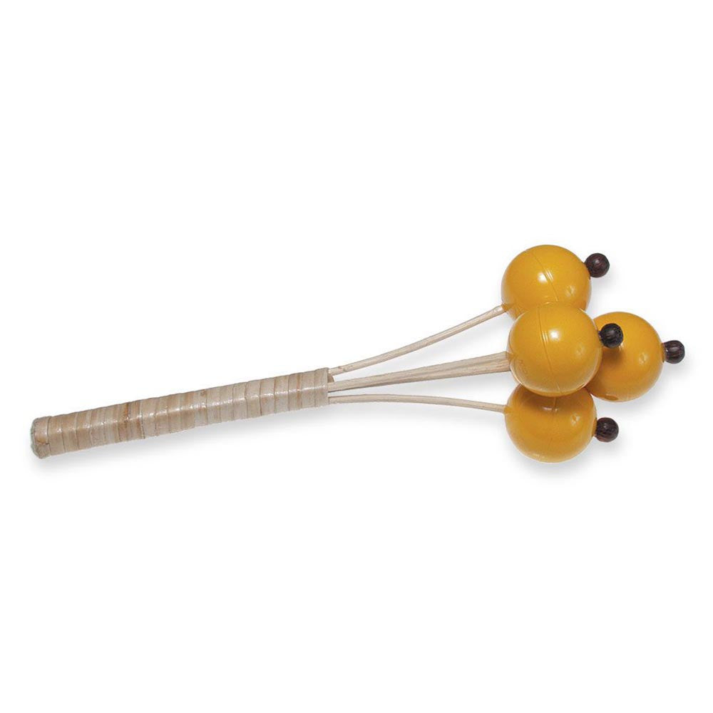 Toca Ball Rattan Shaker - Yellow