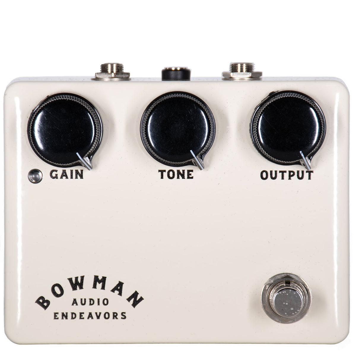 Bowman Audio The Bowman Overdrive (BAE) Effect Pedal, Cream and Black, Russo Music Exclusive