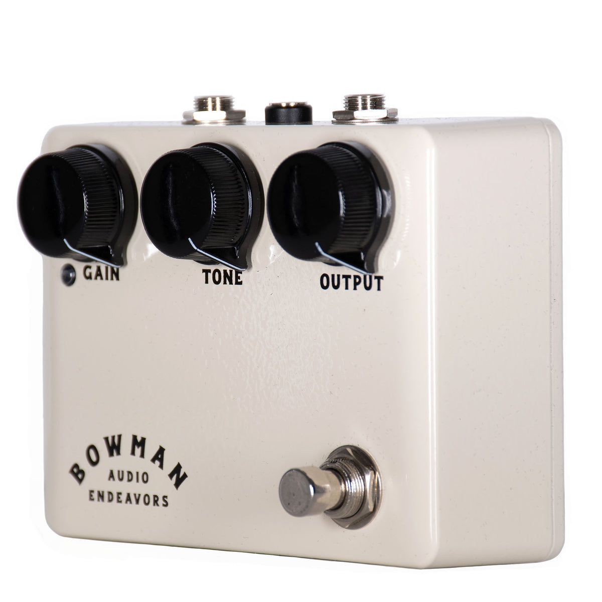 Bowman Audio The Bowman Overdrive (BAE) Effect Pedal, Cream and Black, Russo Music Exclusive
