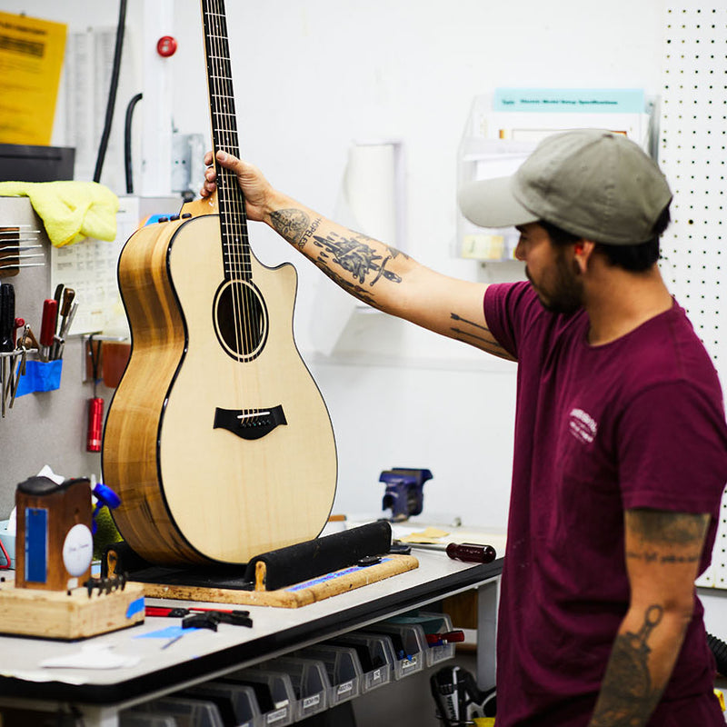 Taylor 2019 Custom Grand Auditorium Lutz Spruce/Blackheart Sassafras - BTO-11322