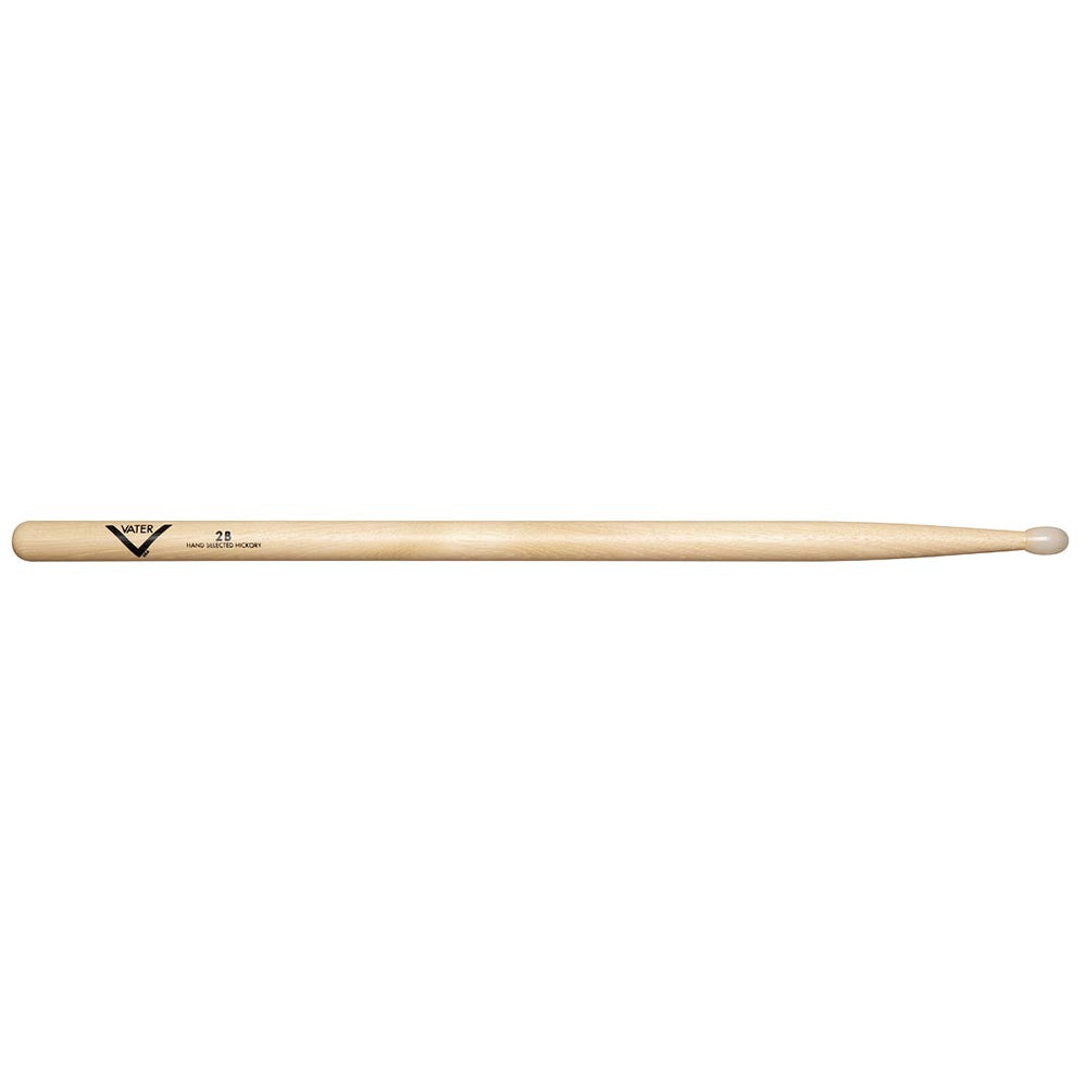 Vater VH2BN 2B Nylon Tip Hickory Drumsticks