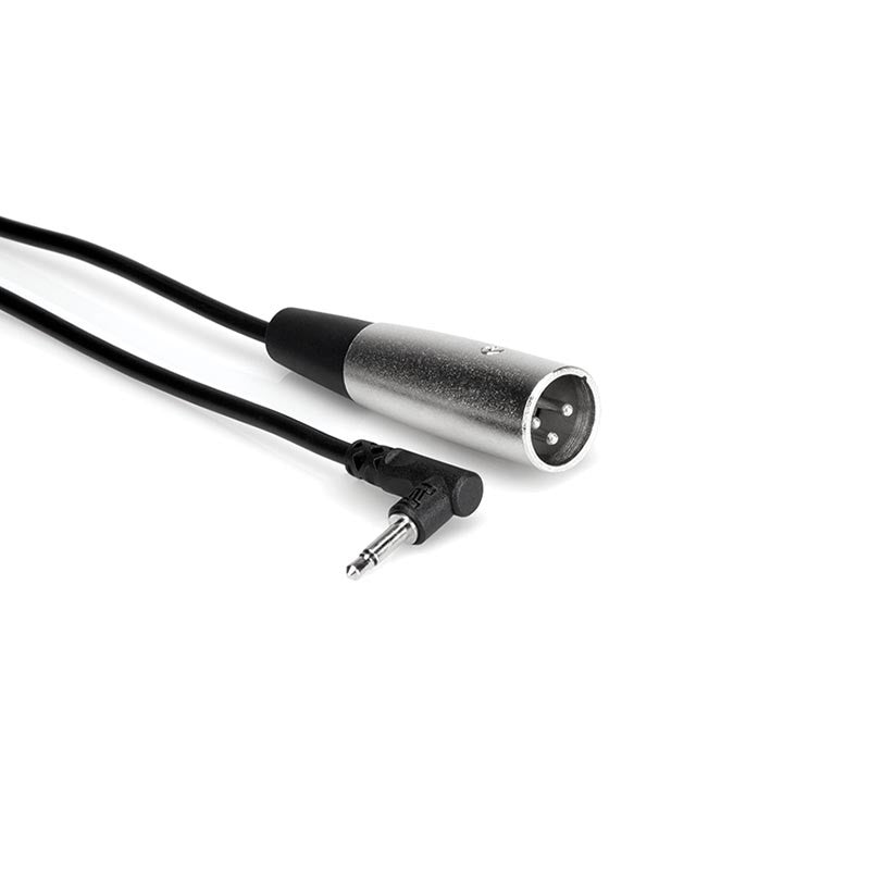 Hosa XVM-305M Right Angle 3.5mm TS to XLR Male Right Angle Cable- 5ft
